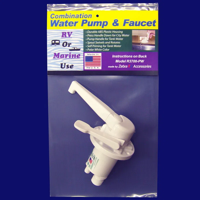 R3700-PW – ZEBRA RV INC Fresh Water Pump, Self-Priming For RV And Marine Application Polar White ABS Plastic Housing ...